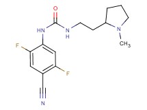 N-(4-cyano-2,5-difluorophenyl)-N'-[2-(1-methylpyrrolidin-2-yl)ethyl]urea