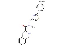 (3R)-N-methyl-N-[(2-phenyl-1,3-thiazol-4-yl)methyl]-1,2,3,4-tetrahydro-3-isoquinolinecarboxamide