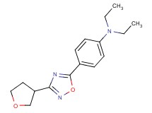 N,N-diethyl-4-[3-(tetrahydrofuran-3-yl)-1,2,4-oxadiazol-5-yl]aniline