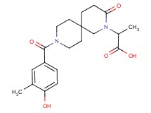 2-[9-(4-hydroxy-3-methylbenzoyl)-3-oxo-2,9-diazaspiro[5.5]undec-2-yl]propanoic acid