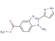 methyl 1-methyl-2-(1H-pyrazol-3-yl)-1H-benzimidazole-5-carboxylate