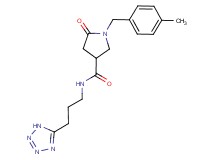 1-(4-methylbenzyl)-5-oxo-N-[3-(1H-tetrazol-5-yl)propyl]pyrrolidine-3-carboxamide