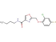 N-butyl-2-[(2-chloro-4-fluorophenoxy)methyl]-1,3-oxazole-4-carboxamide