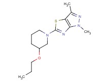 1,3-dimethyl-5-(3-propoxypiperidin-1-yl)-1H-pyrazolo[3,4-d][1,3]thiazole