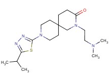 2-[2-(dimethylamino)ethyl]-9-(5-isopropyl-1,3,4-thiadiazol-2-yl)-2,9-diazaspiro[5.5]undecan-3-one