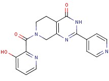 7-[(3-hydroxypyridin-2-yl)carbonyl]-2-pyridin-4-yl-5,6,7,8-tetrahydropyrido[3,4-d]pyrimidin-4(3H)-one