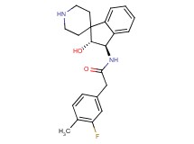 2-(3-fluoro-4-methylphenyl)-N-[(2R*,3R*)-2-hydroxy-2,3-dihydrospiro[indene-1,4'-piperidin]-3-yl]acetamide