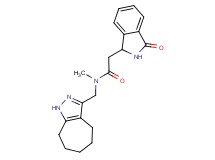 N-(1,4,5,6,7,8-hexahydrocyclohepta[c]pyrazol-3-ylmethyl)-N-methyl-2-(3-oxo-2,3-dihydro-1H-isoindol-1-yl)acetamide