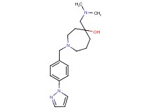4-[(dimethylamino)methyl]-1-[4-(1H-pyrazol-1-yl)benzyl]-4-azepanol