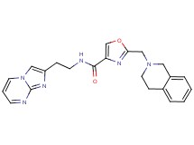 2-(3,4-dihydro-2(1H)-isoquinolinylmethyl)-N-(2-imidazo[1,2-a]pyrimidin-2-ylethyl)-1,3-oxazole-4-carboxamide