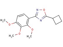 5-cyclobutyl-3-(2,3,4-trimethoxyphenyl)-1,2,4-oxadiazole