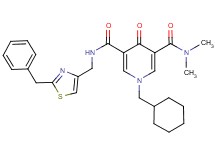 N'-[(2-benzyl-1,3-thiazol-4-yl)methyl]-1-(cyclohexylmethyl)-N,N-dimethyl-4-oxo-1,4-dihydro-3,5-pyridinedicarboxamide
