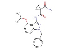 N~1~-(1-benzyl-4-isopropoxy-1H-indazol-3-yl)cyclopropane-1,1-dicarboxamide