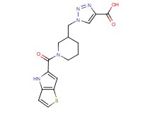 1-{[1-(4H-thieno[3,2-b]pyrrol-5-ylcarbonyl)piperidin-3-yl]methyl}-1H-1,2,3-triazole-4-carboxylic acid