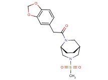 (1R*,5R*)-6-(1,3-benzodioxol-5-ylacetyl)-3-(methylsulfonyl)-3,6-diazabicyclo[3.2.2]nonane