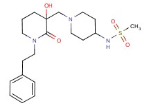 N-(1-{[3-hydroxy-2-oxo-1-(2-phenylethyl)piperidin-3-yl]methyl}piperidin-4-yl)methanesulfonamide