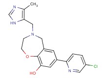 7-(5-chloropyridin-2-yl)-4-[(4-methyl-1H-imidazol-5-yl)methyl]-2,3,4,5-tetrahydro-1,4-benzoxazepin-9-ol