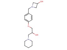 1-[4-(2-hydroxy-3-piperidin-1-ylpropoxy)benzyl]azetidin-3-ol