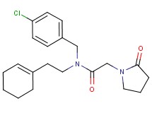 N-(4-chlorobenzyl)-N-(2-cyclohex-1-en-1-ylethyl)-2-(2-oxopyrrolidin-1-yl)acetamide