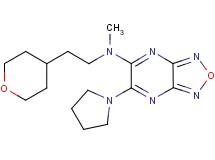 N-methyl-6-(1-pyrrolidinyl)-N-[2-(tetrahydro-2H-pyran-4-yl)ethyl][1,2,5]oxadiazolo[3,4-b]pyrazin-5-amine