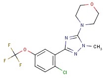 4-{3-[2-chloro-5-(trifluoromethoxy)phenyl]-1-methyl-1H-1,2,4-triazol-5-yl}morpholine