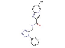 6-methyl-N-[(1-phenyl-1H-tetrazol-5-yl)methyl]imidazo[1,2-a]pyridine-2-carboxamide