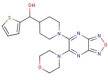 {1-[6-(4-morpholinyl)[1,2,5]oxadiazolo[3,4-b]pyrazin-5-yl]-4-piperidinyl}(2-thienyl)methanol