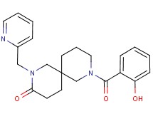 8-(2-hydroxybenzoyl)-2-(2-pyridinylmethyl)-2,8-diazaspiro[5.5]undecan-3-one