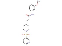N-(3-methoxyphenyl)-3-[1-(3-pyridinylsulfonyl)-4-piperidinyl]propanamide