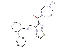 (1R*,2S*)-N-({6-[(4-methyl-1,4-diazepan-1-yl)carbonyl]imidazo[2,1-b][1,3]thiazol-5-yl}methyl)-2-phenylcyclohexanamine