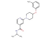 N-isopropyl-2-[4-(3-methylphenoxy)-1-piperidinyl]isonicotinamide
