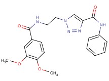 1-{2-[(3,4-dimethoxybenzoyl)amino]ethyl}-N-phenyl-1H-1,2,3-triazole-4-carboxamide
