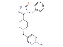 5-{1-[(2-aminopyrimidin-5-yl)methyl]piperidin-4-yl}-4-benzyl-2,4-dihydro-3H-1,2,4-triazol-3-one