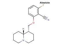2-fluoro-6-[(1R,9aR)-octahydro-2H-quinolizin-1-ylmethoxy]benzonitrile