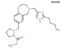 methyl 1-({4-[(2-butyl-1H-imidazol-4-yl)methyl]-2,3,4,5-tetrahydro-1,4-benzoxazepin-7-yl}methyl)-L-prolinate
