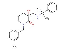 3-hydroxy-1-(3-methylbenzyl)-3-{[(1-methyl-1-phenylethyl)amino]methyl}piperidin-2-one