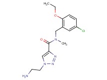 1-(2-aminoethyl)-N-(5-chloro-2-ethoxybenzyl)-N-methyl-1H-1,2,3-triazole-4-carboxamide