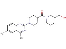 (1-{[1-(4,6-dimethyl-2-quinazolinyl)-4-piperidinyl]carbonyl}-3-piperidinyl)methanol