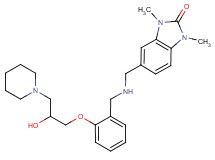 5-[({2-[2-hydroxy-3-(1-piperidinyl)propoxy]benzyl}amino)methyl]-1,3-dimethyl-1,3-dihydro-2H-benzimidazol-2-one