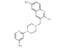 6-methyl-3-{[4-(4-methyl-2-pyridinyl)-1-piperazinyl]methyl}-2-quinolinol