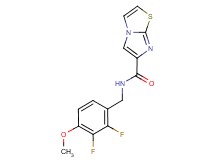 N-(2,3-difluoro-4-methoxybenzyl)imidazo[2,1-b][1,3]thiazole-6-carboxamide