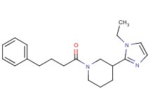 3-(1-ethyl-1H-imidazol-2-yl)-1-(4-phenylbutanoyl)piperidine