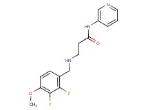 3-[(2,3-difluoro-4-methoxybenzyl)amino]-N-pyridin-3-ylpropanamide