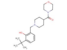 2-tert-butyl-6-{[4-(morpholin-4-ylcarbonyl)piperidin-1-yl]methyl}phenol