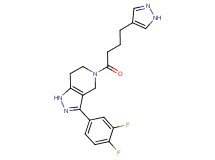 3-(3,4-difluorophenyl)-5-[4-(1H-pyrazol-4-yl)butanoyl]-4,5,6,7-tetrahydro-1H-pyrazolo[4,3-c]pyridine