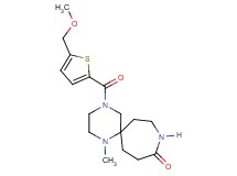 4-{[5-(methoxymethyl)-2-thienyl]carbonyl}-1-methyl-1,4,9-triazaspiro[5.6]dodecan-10-one