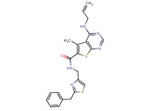 4-(allylamino)-N-[(2-benzyl-1,3-thiazol-4-yl)methyl]-5-methylthieno[2,3-d]pyrimidine-6-carboxamide