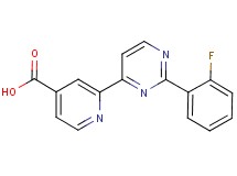 2-[2-(2-fluorophenyl)pyrimidin-4-yl]isonicotinic acid