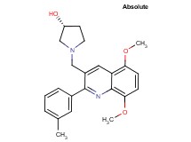 (3R)-1-{[5,8-dimethoxy-2-(3-methylphenyl)-3-quinolinyl]methyl}-3-pyrrolidinol
