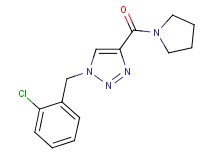 1-(2-chlorobenzyl)-4-(1-pyrrolidinylcarbonyl)-1H-1,2,3-triazole